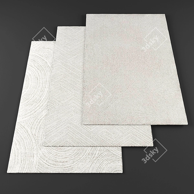 High Resolution Rugs Set 3D model image 1