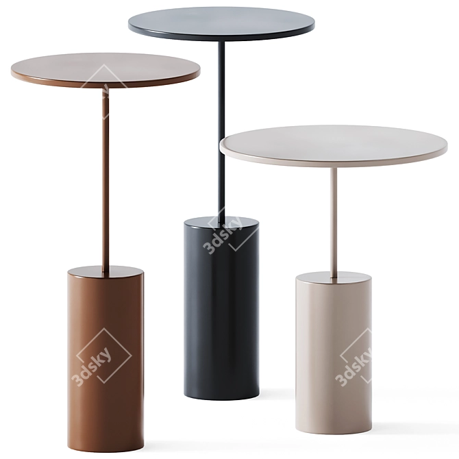 Elegant Cocktail Coffee Table 3D model image 1