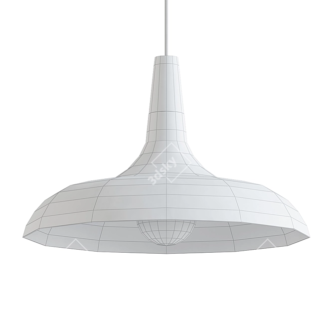 Nordic Metal Pendant Light 3D model image 2