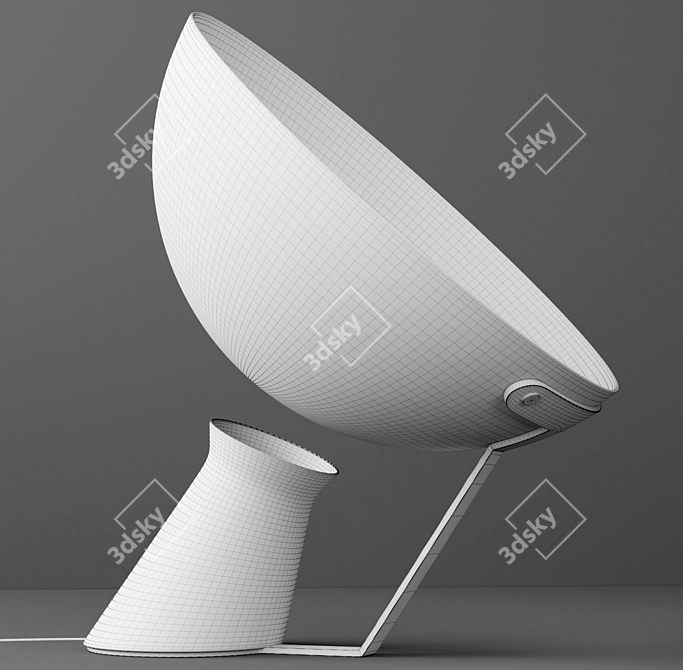 Elegant Aida Table Lamp 3D model image 2