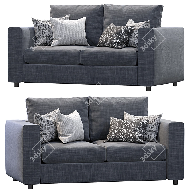 Finnala 2 Seat Sofa: Stylish & Functional 3D model image 1