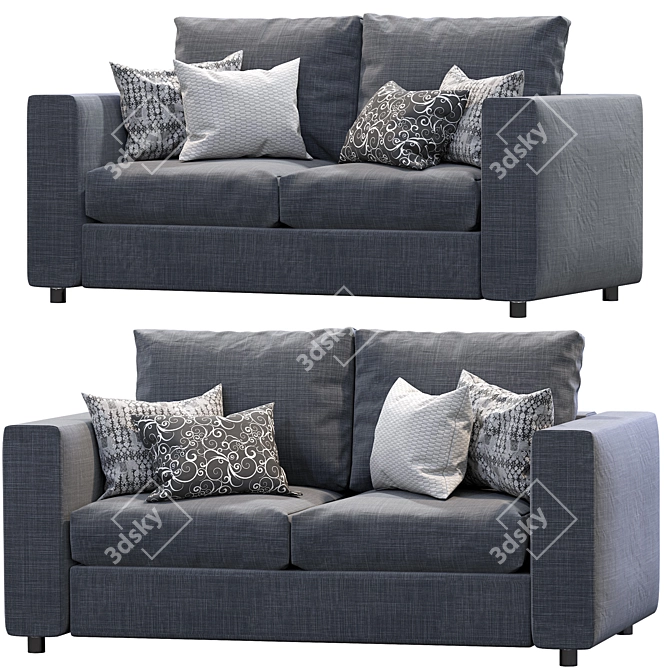 Finnala 2 Seat Sofa: Stylish & Functional 3D model image 4