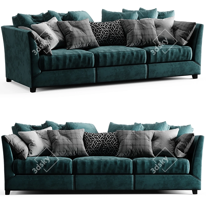 Modern Viktor Sofa: Stylish Comfort 3D model image 1