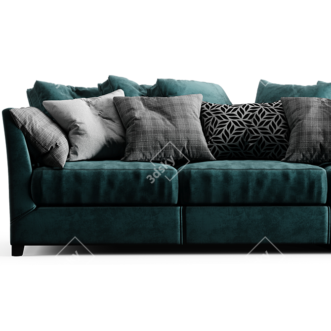 Modern Viktor Sofa: Stylish Comfort 3D model image 2