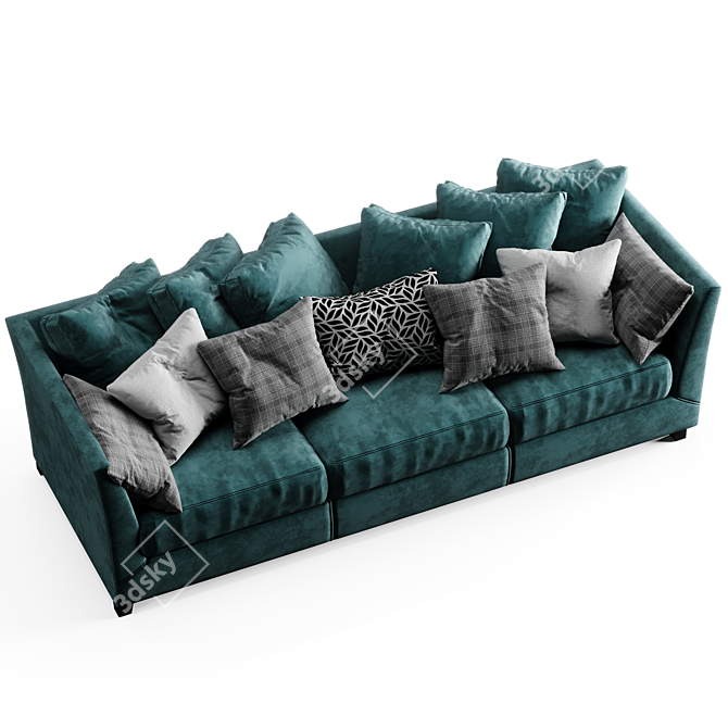 Modern Viktor Sofa: Stylish Comfort 3D model image 3