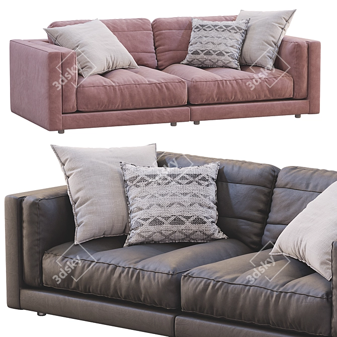 Flexform LUCIEN 2013 Sofa: Stylish & Versatile 3D model image 1