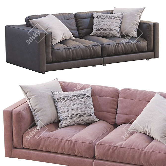 Flexform LUCIEN 2013 Sofa: Stylish & Versatile 3D model image 3