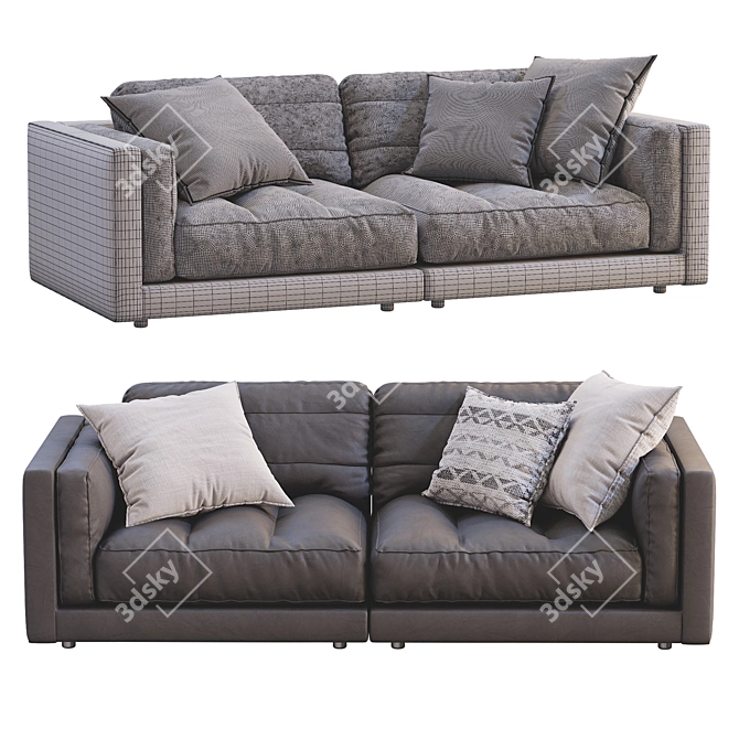 Flexform LUCIEN 2013 Sofa: Stylish & Versatile 3D model image 5