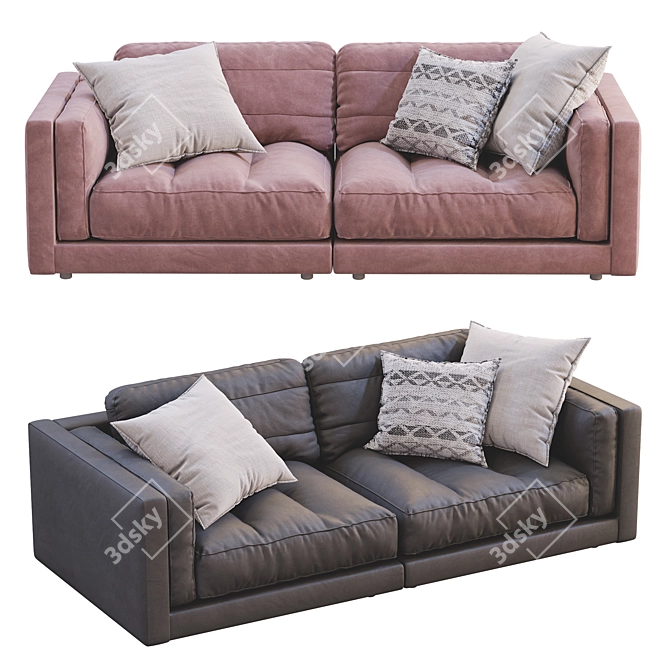 Flexform LUCIEN 2013 Sofa: Stylish & Versatile 3D model image 7