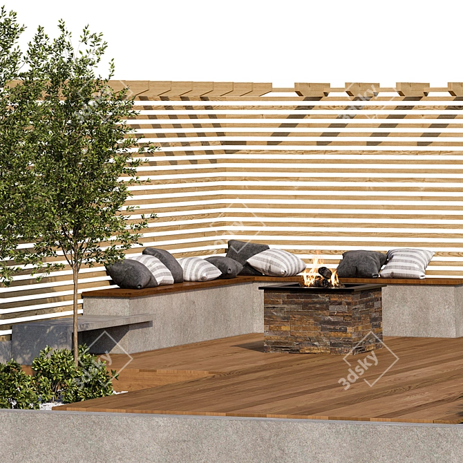 Outdoor Oasis 05: V-Ray & Corona Ready! 3D model image 4