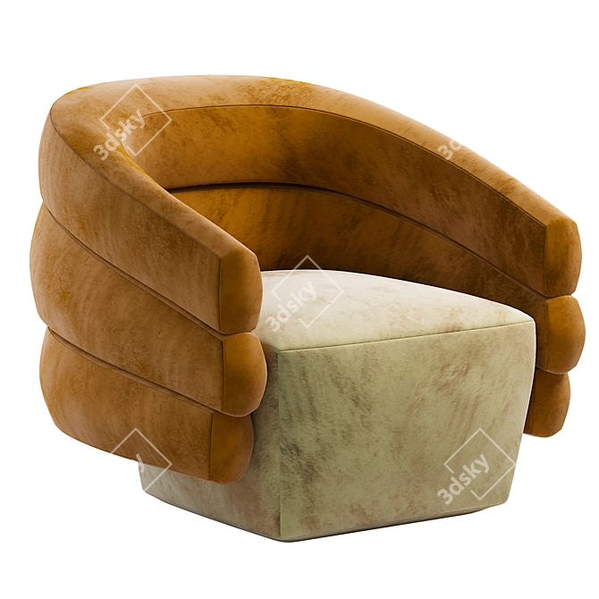 Modern Armchair: 3Ds Max 2014, Corona 2 3D model image 1