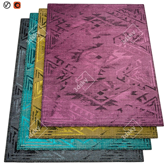 Premium Textured Carpets 3D model image 1