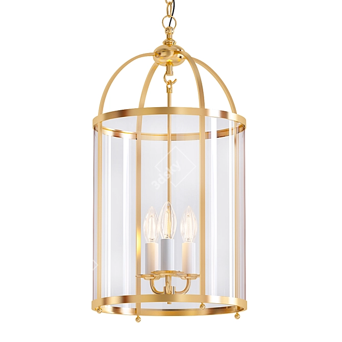 Elegant Beatrice Hanging Lantern 3D model image 1