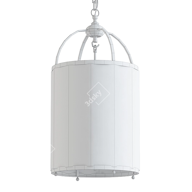 Elegant Beatrice Hanging Lantern 3D model image 2