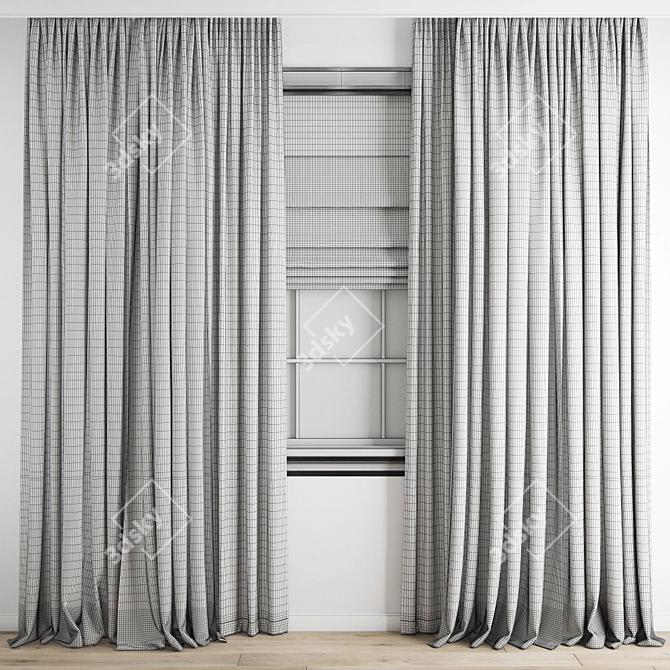 Poly Curtain - 3D Model Set 3D model image 6