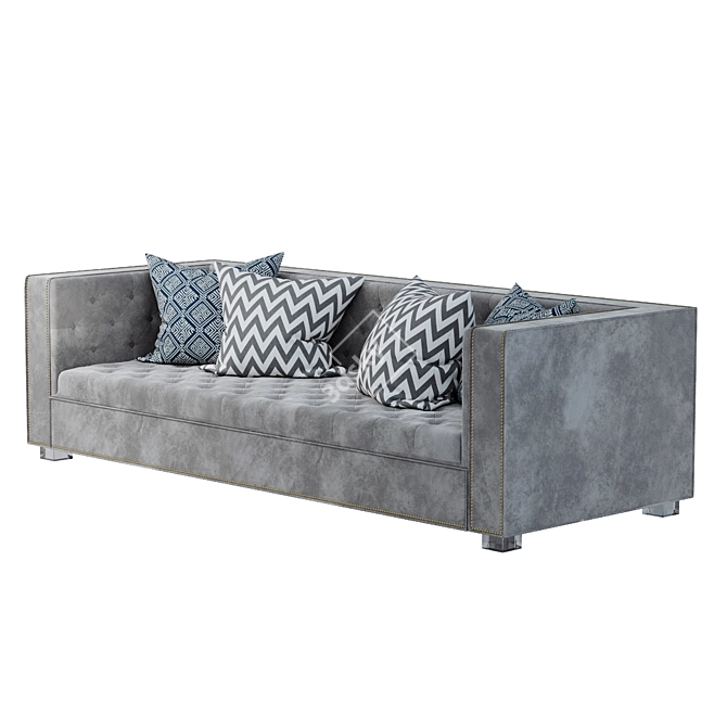 Velvet Lola Sofa: Elegant and Luxurious 3D model image 2