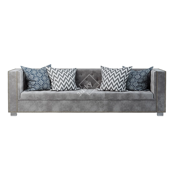 Velvet Lola Sofa: Elegant and Luxurious 3D model image 3