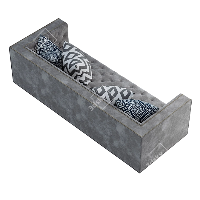 Velvet Lola Sofa: Elegant and Luxurious 3D model image 6