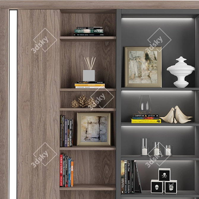 Maxi Metal Storage Rack 3D model image 3