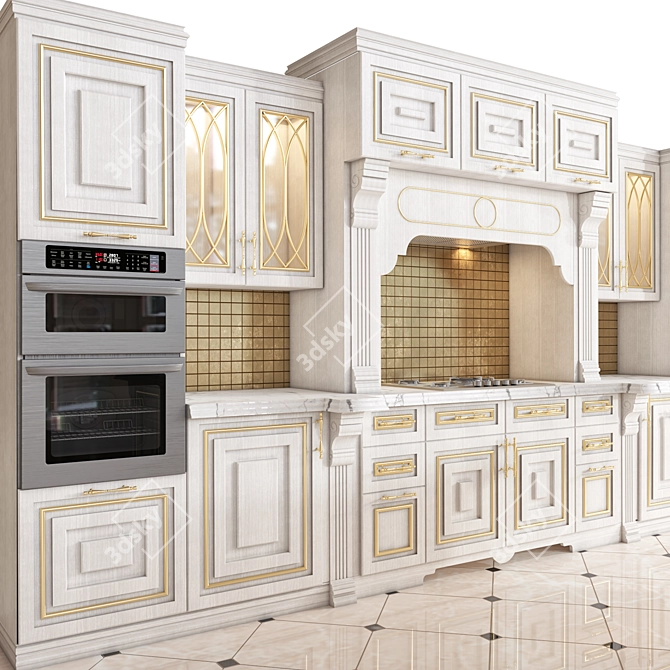 Modern Kitchen Appliance Set 3D model image 3