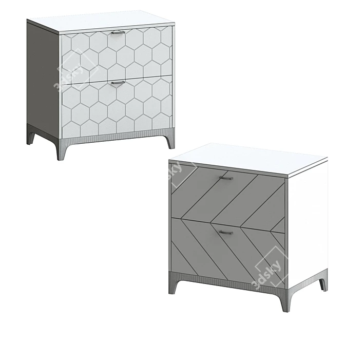 Stylish Como Furniture Set 3D model image 3