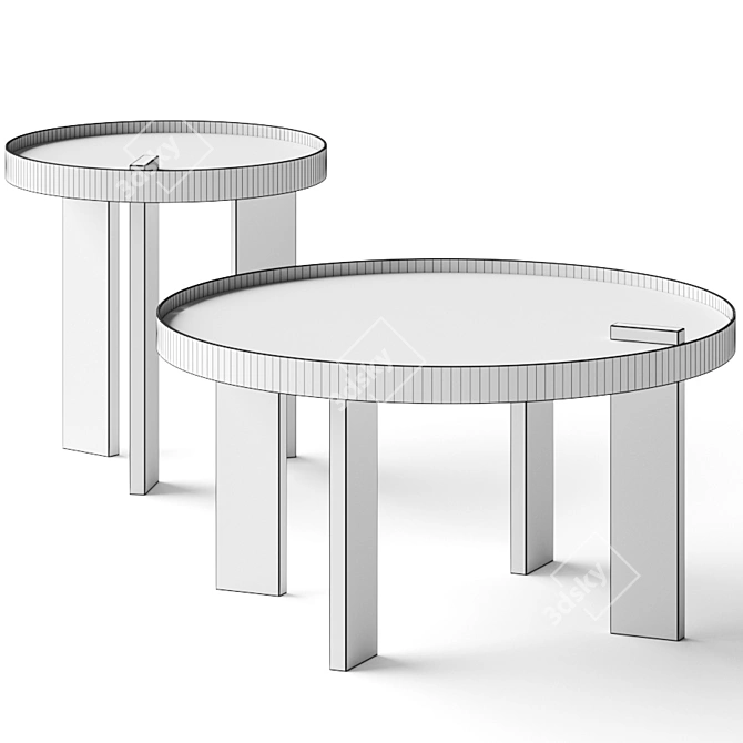Contemporary TemaHome Bruno Coffee Tables 3D model image 2