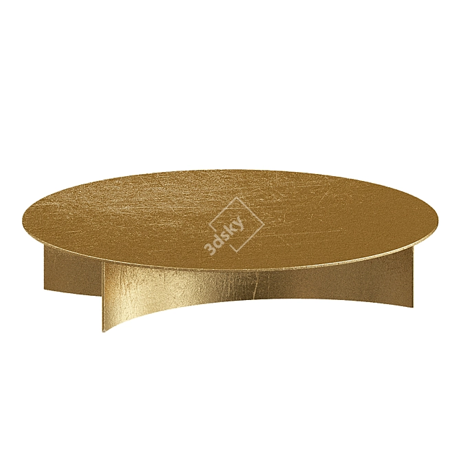 Sleek Marble Coffee Tables 3D model image 2