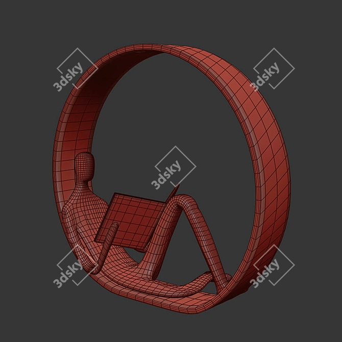 Sculpted Iron Reader: Danya B's Encircled Delight 3D model image 3