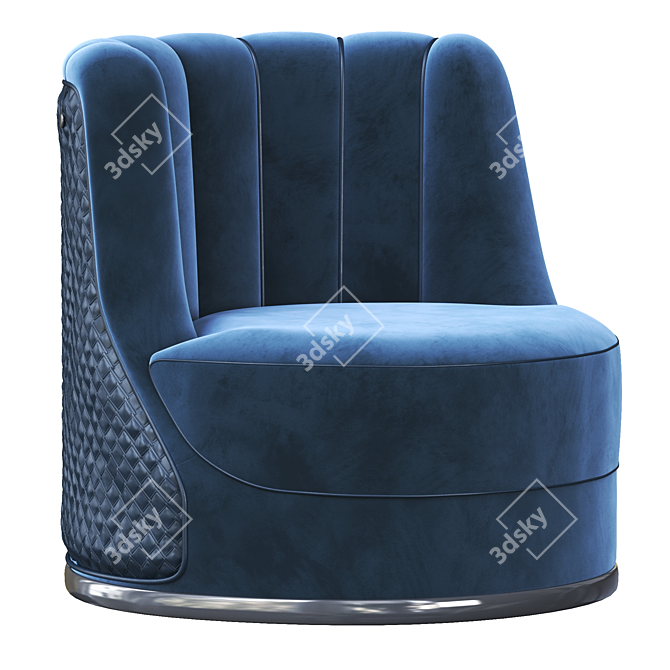 Elegant BIANCA Armchair: Stylish Comfort for Your Home 3D model image 1