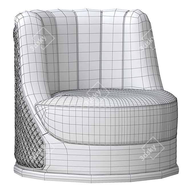 Elegant BIANCA Armchair: Stylish Comfort for Your Home 3D model image 5