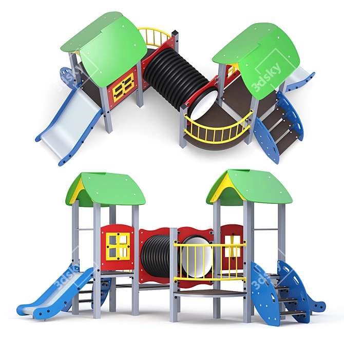 Mini City Kids Playground 3D model image 2
