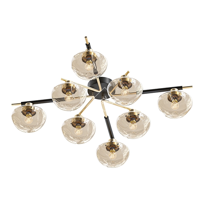 Elegant Lussole Ceiling Chandelier 3D model image 1