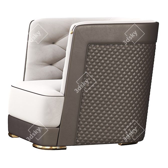 Vittoria Frigerio Greppi Armchair: Elegant and Versatile 3D model image 3