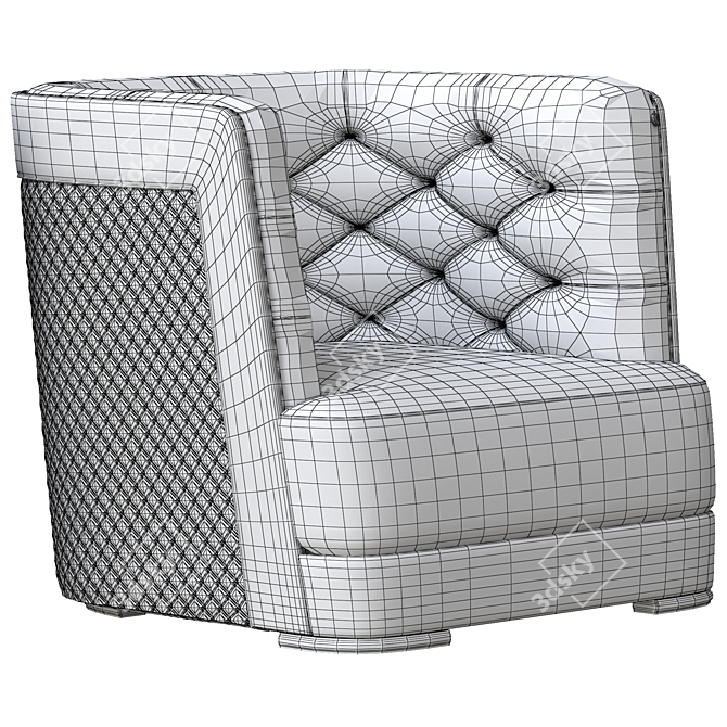 Vittoria Frigerio Greppi Armchair: Elegant and Versatile 3D model image 5