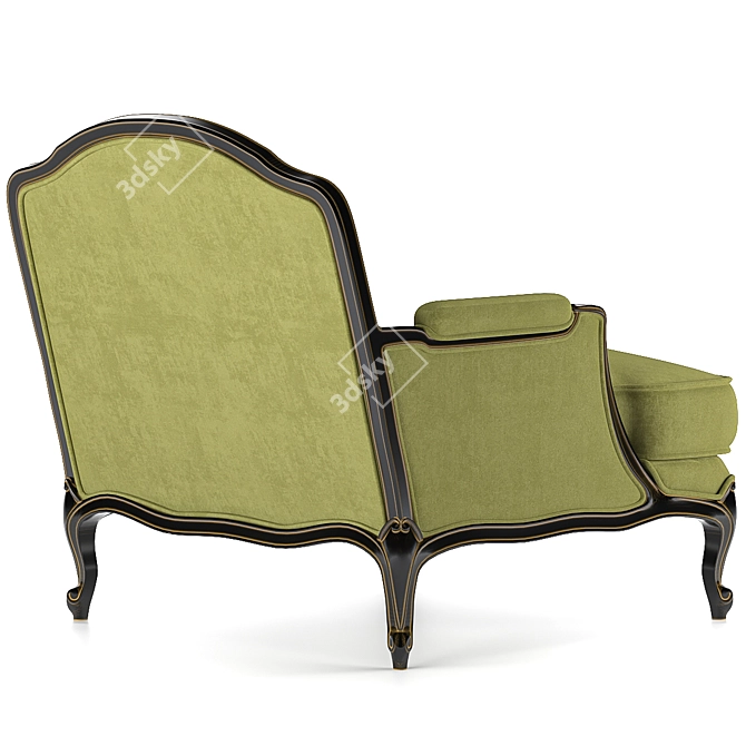 Vintage Style Armchair: Classic Elegance 3D model image 5