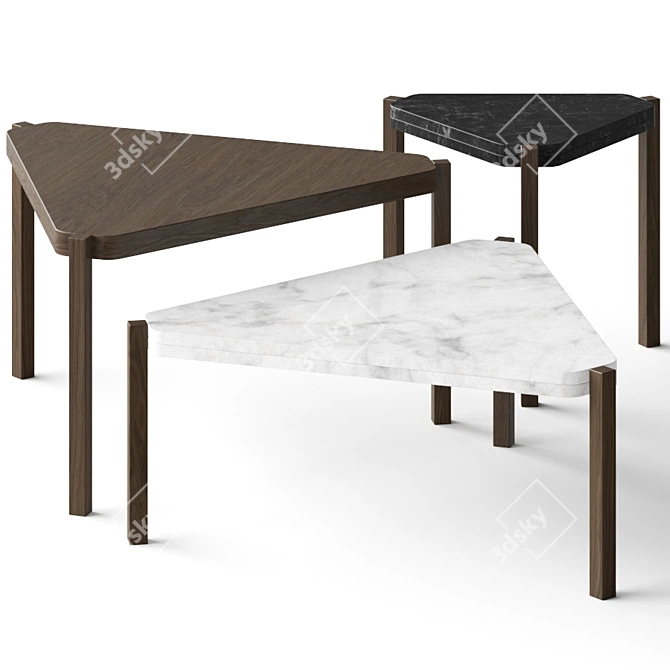 Modern Minimalist Coffee Tables 3D model image 3