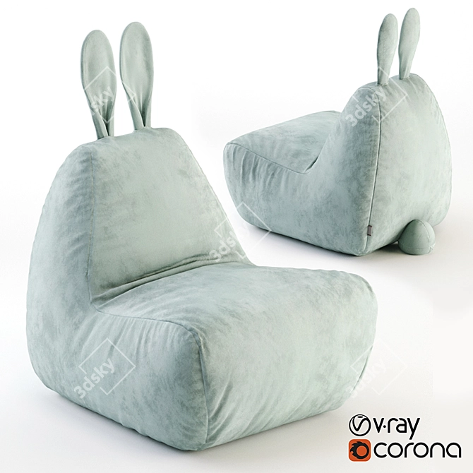 Mint Velvet Bunny Chair 3D model image 1