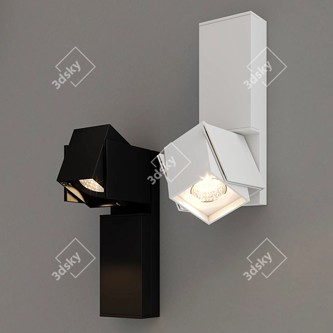 Modern Rektor Wall Lamp: Sleek Design and Illuminating Versatility 3D model image 3