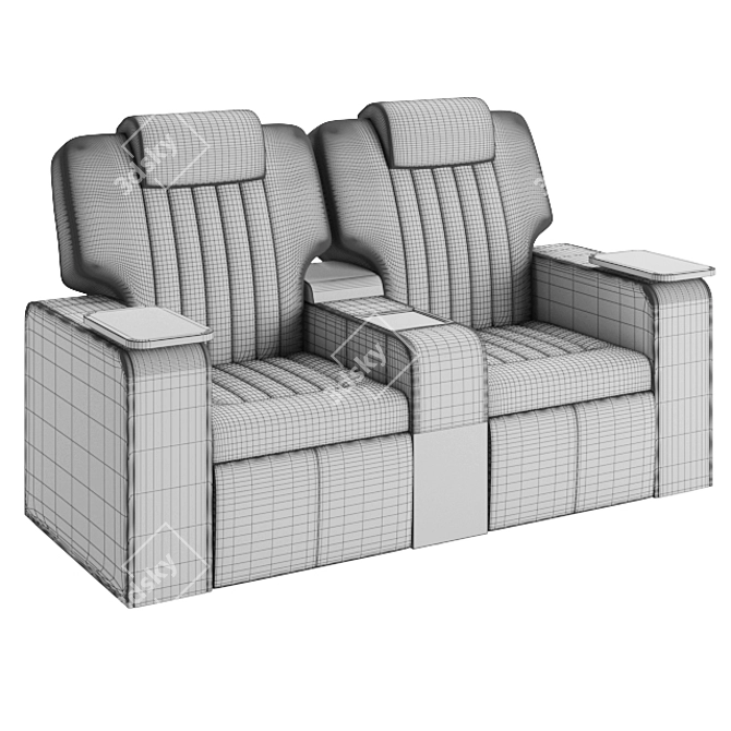 Figueras Hollywood 5400 Cinema Seating 3D model image 7