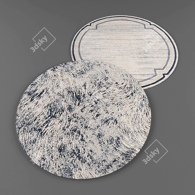 Modern Round Rugs Collection 3D model image 3