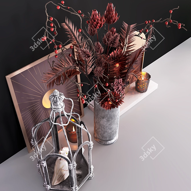 Elegant Decor Set 3D model image 4