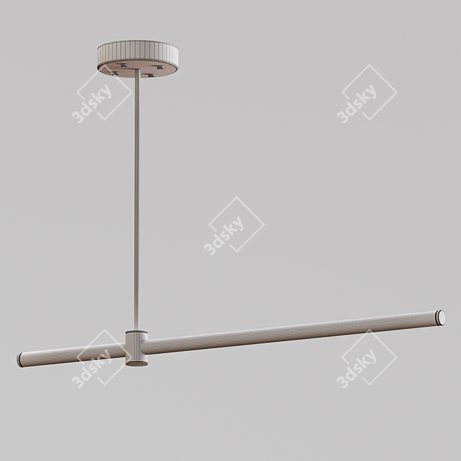 Modern Black Hanging Lamps 3D model image 2