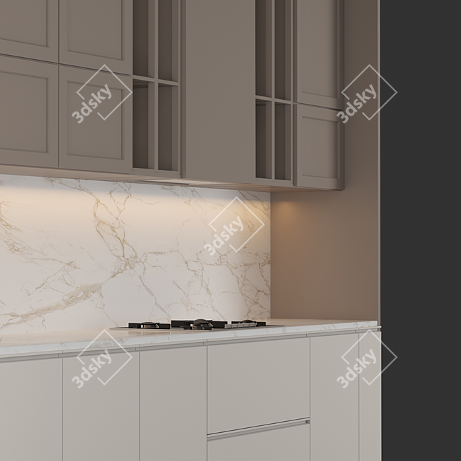 Sleek 2015 Kitchen: Modern & Versatile 3D model image 3