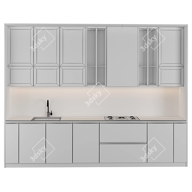 Sleek 2015 Kitchen: Modern & Versatile 3D model image 4