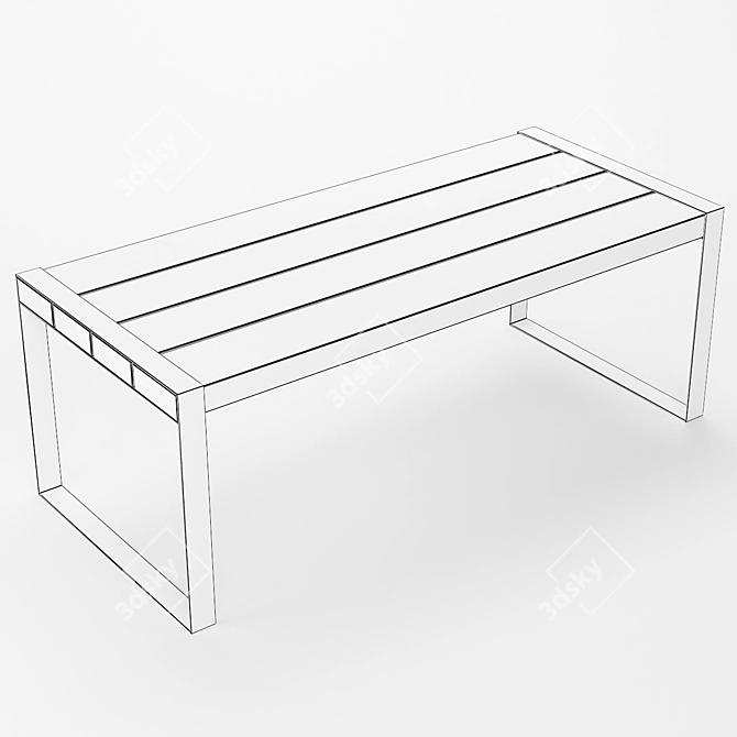 Modern Dining Table Set 3D model image 6