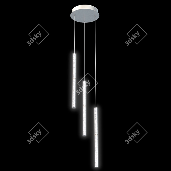 Elegant Crystal Chandelier for Luxurious Interiors 3D model image 1