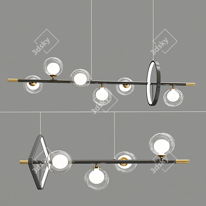 DAGFRID Matt Composition Luminaires 3D model image 1