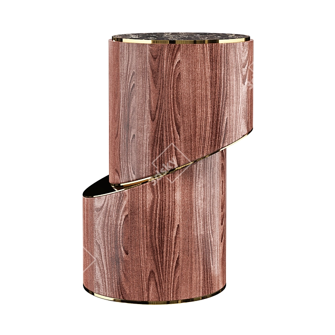 Sleek Modern Side Table 3D model image 1