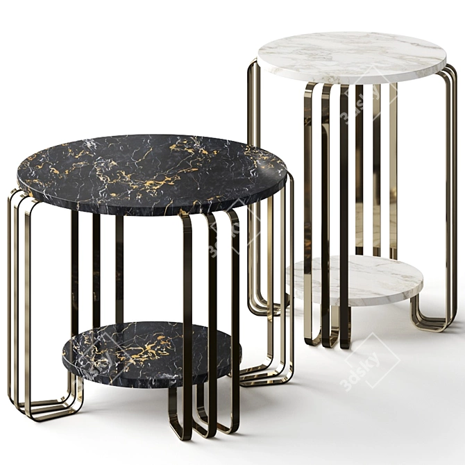 Sleek Jazz Coffee Tables 3D model image 1