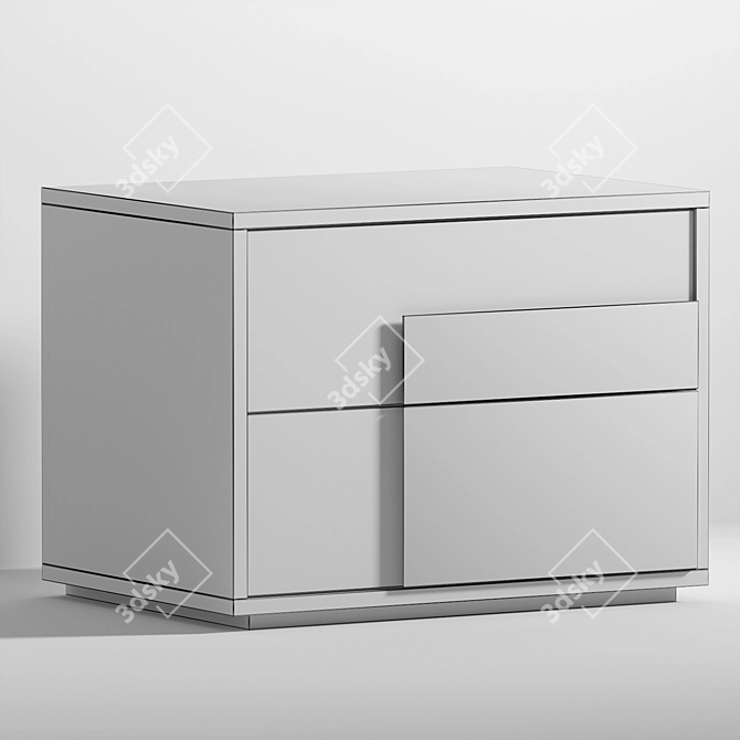 Garda Decor Urban Bedside Table 3D model image 3